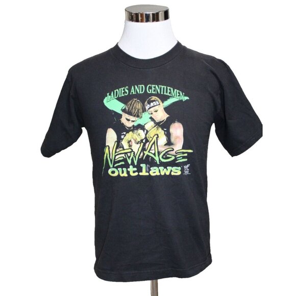 MENS VINTAGE 90s 1998 WWF NEW AGE OUTLAWS T SHIRT NAO SIZE XL
